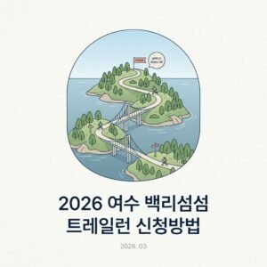 2026 여수 백리섬섬 트레일런 신청방법