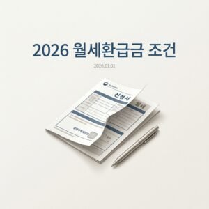2026 월세환급금 조건