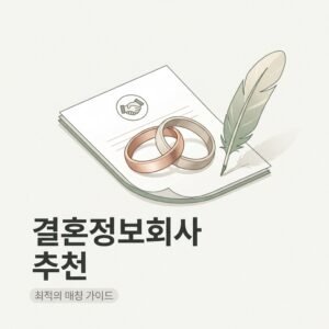 결혼정보회사 추천