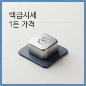 백금시세 1돈 가격