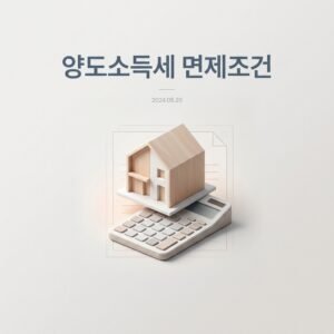 양도소득세 면제조건