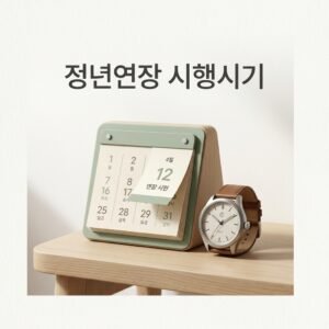 정년연장 시행시기