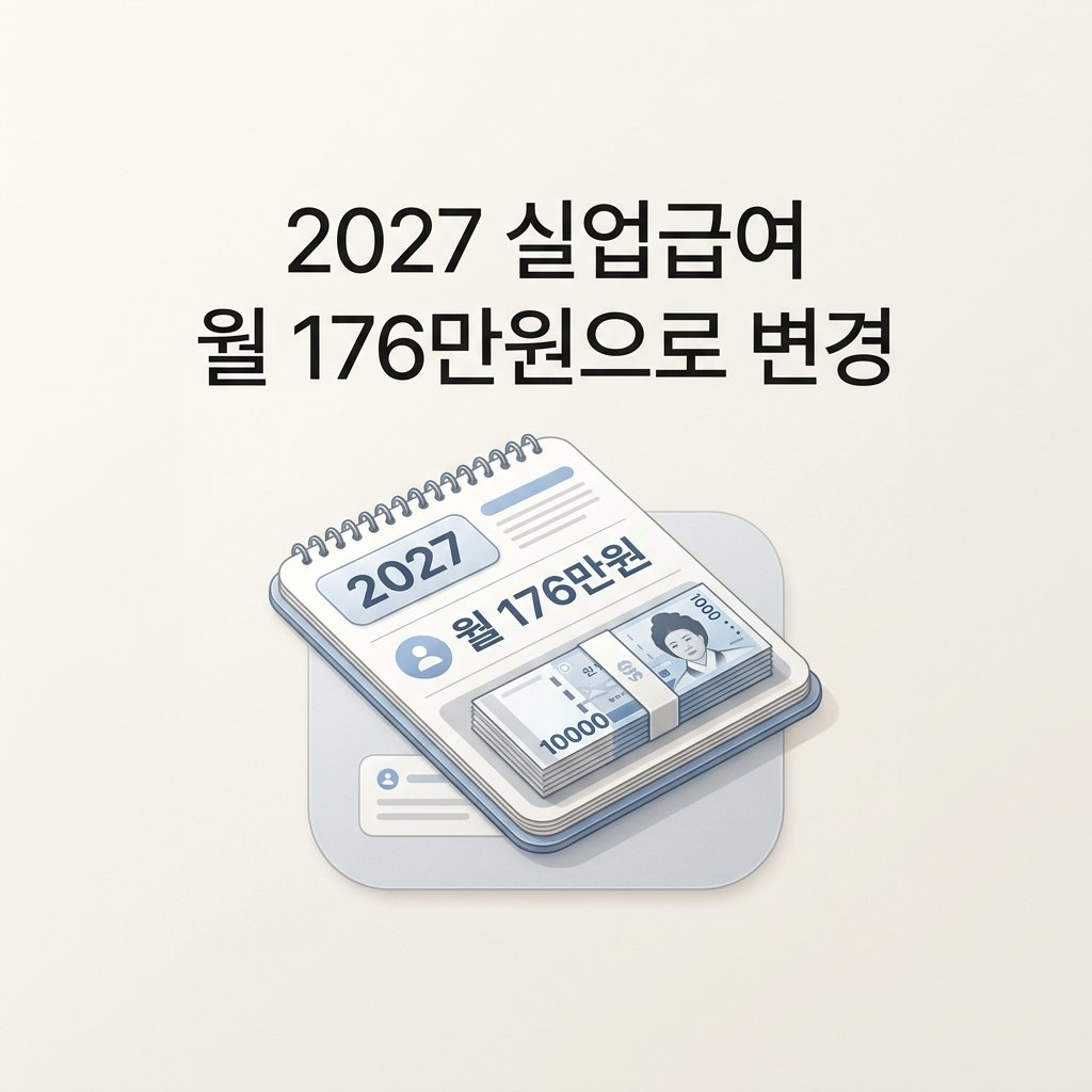 2027 실업급여 월 176만원으로 변경