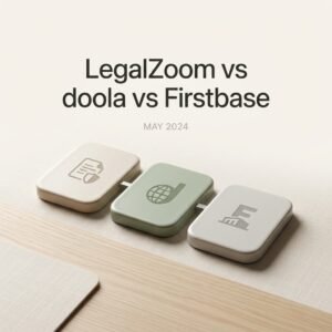 LegalZoom vs doola vs Firstbase